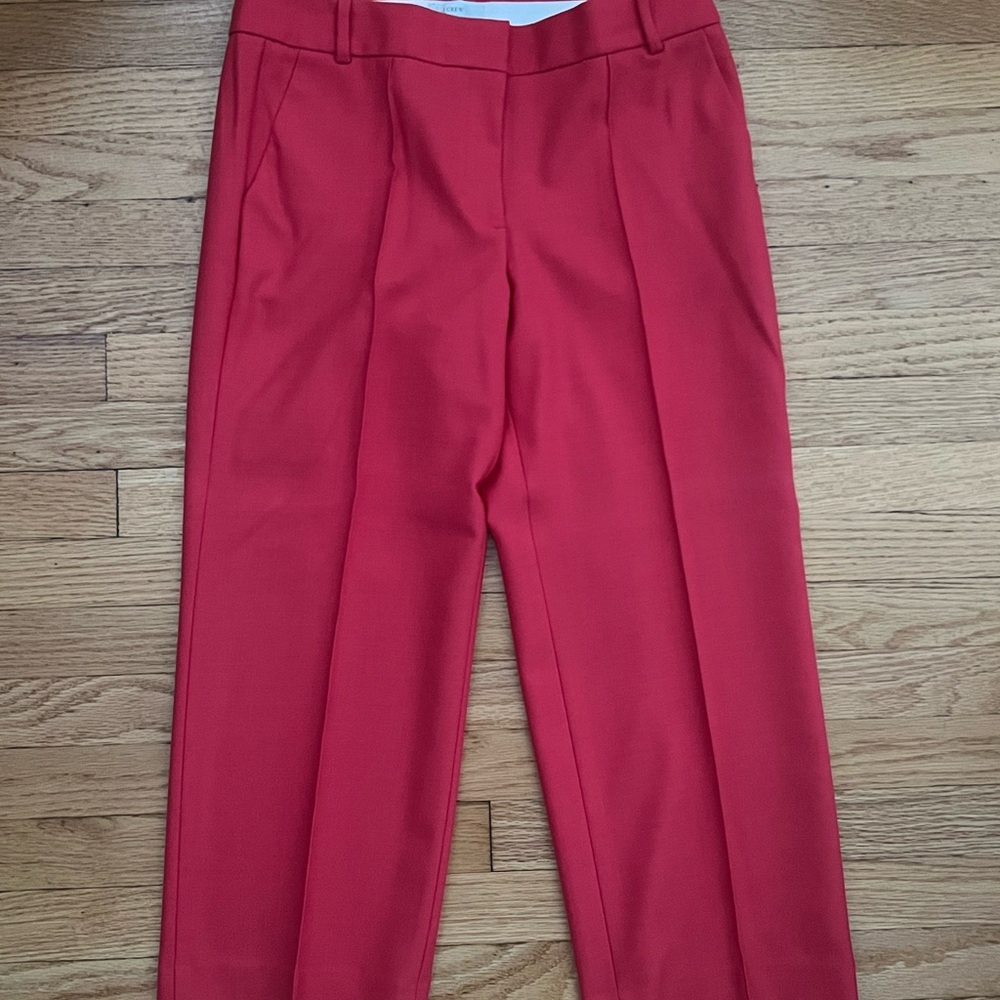 J. Crew Favorite Fit Pant - Red - Size 10